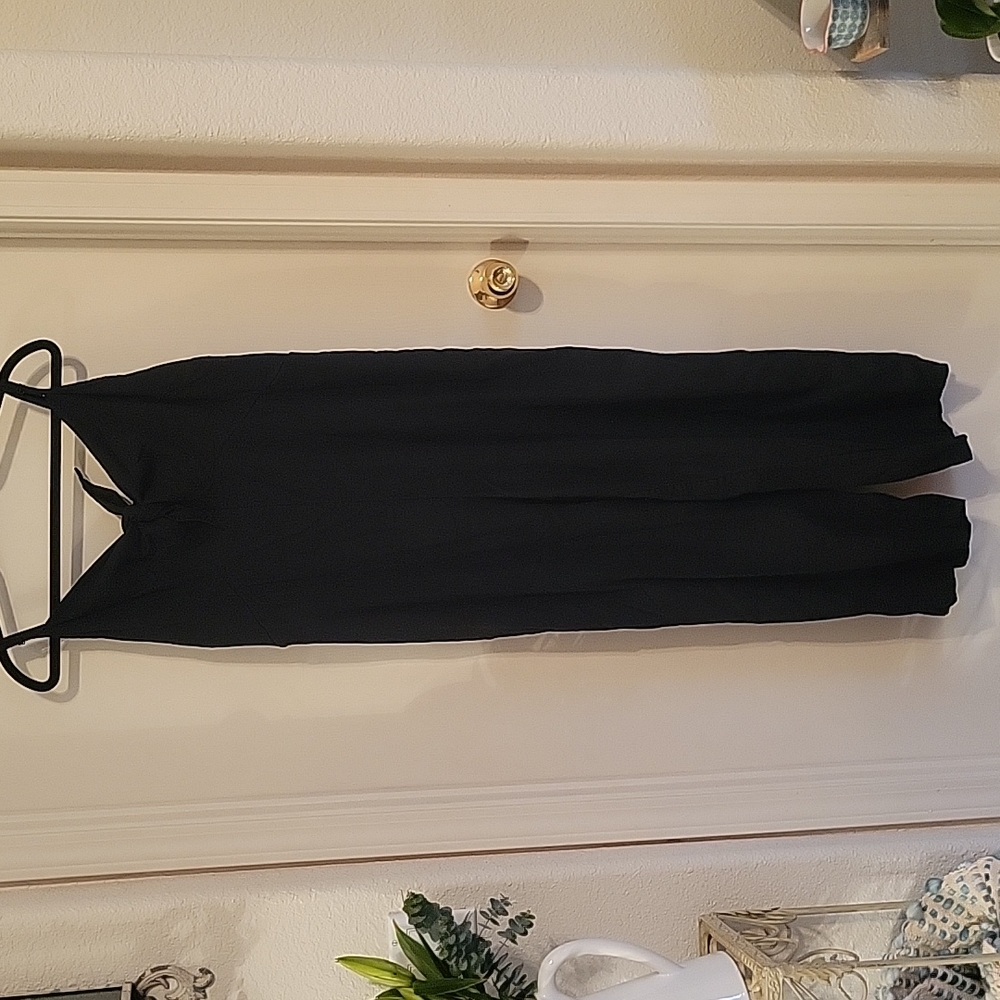 Old Navy crop length linen blend jumpsuit